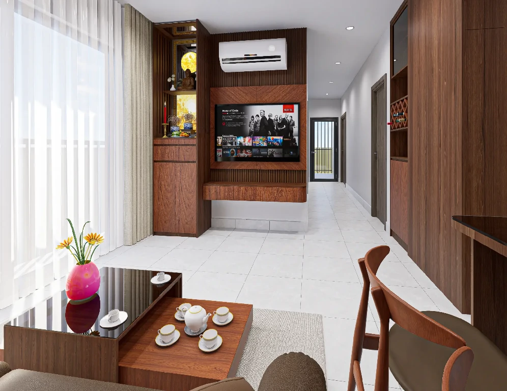 Thiết kế nội thất căn hộ Mai Son Bình Dương tối giản sang trọng
