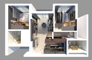 Thiết kế nội thất 2 phòng ngủ lumiere (3)